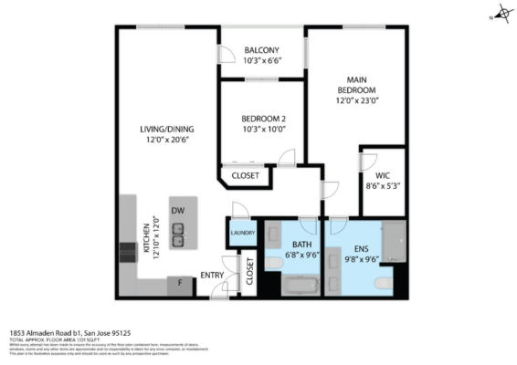 1853 ALMADEN RD APT 207, SAN JOSE, CA 95125 - Image 1